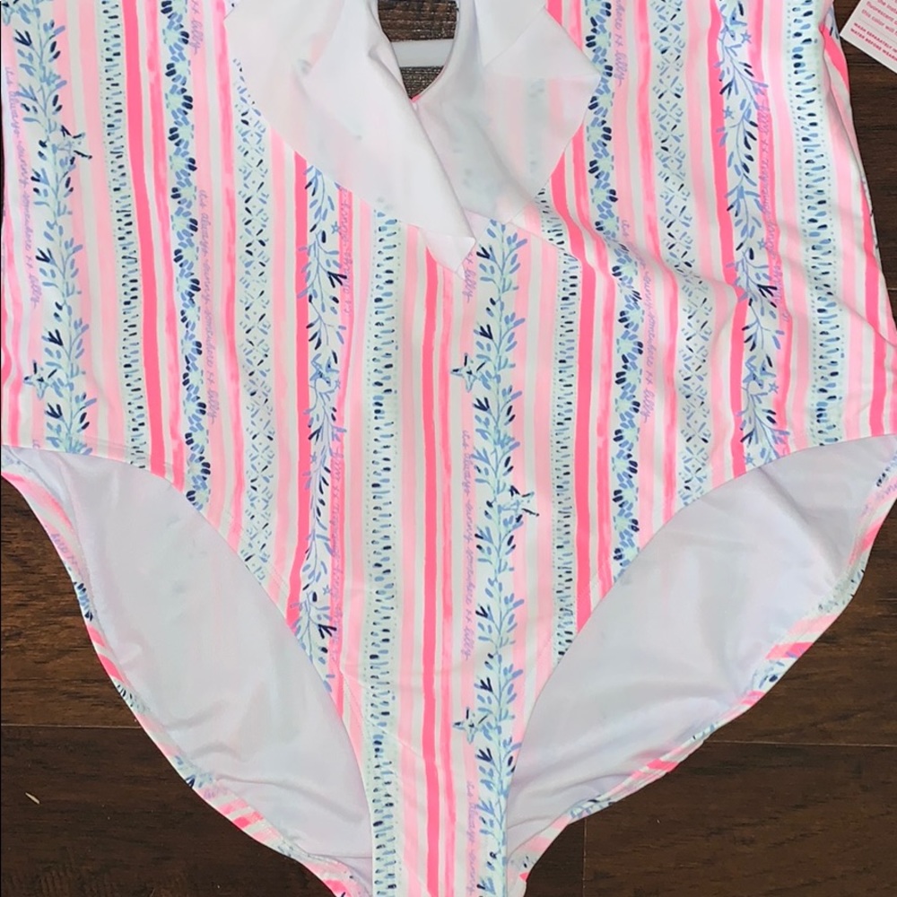 NWT Lilly Pulitzer Sea Stripe Carmen Swimsuit - Picture 2 of 5